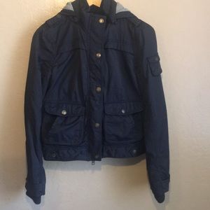 AMERICAN EAGLE OUTFITTERS Black cargo jacket